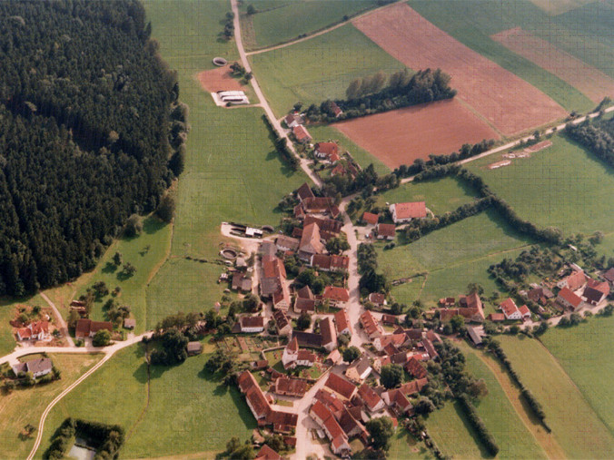  Veitsweiler, Luftbild, Befliegung August 1997 